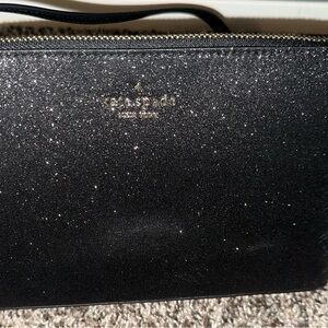 Kate Spade Black Glitter Crossbody Bag